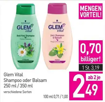 Sutterlüty Glem Vital Shampoo oder Balsam Angebot