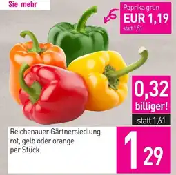 Sutterlüty Reichenauer Gärtnersiedlung Paprika grün Angebot