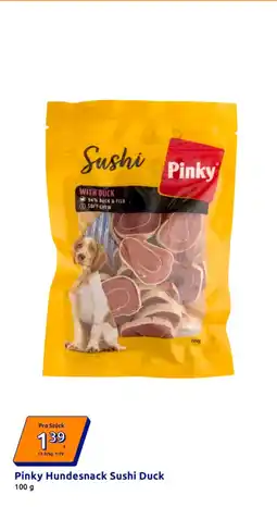 Action Pinky Hundesnack Sushi Duck Angebot