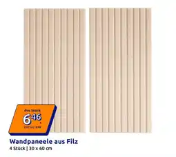 Action Wandpaneele aus Filz Angebot
