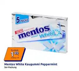 Action Mentos White Kaugummi Peppermint Angebot