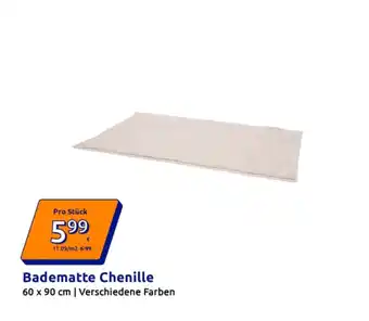 Action Badematte Chenille Angebot