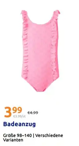 Action Badeanzug Angebot