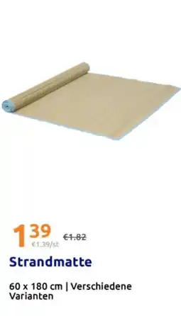 Action Strandmatte Angebot
