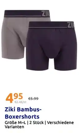 Action Ziki Bambus-Boxershorts Angebot