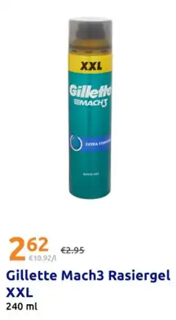 Action Gillette Mach3 Rasiergel Angebot