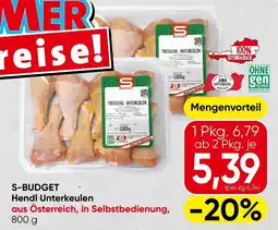 Eurospar S-Budget Hendl Unterkeulen Angebot