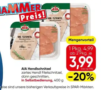 Eurospar AIA Hendlschnitzel Angebot