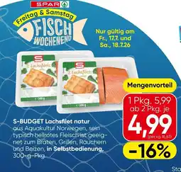 Eurospar S-Budget Lachsfilet natur Angebot