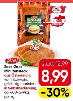 Eurospar Zack-Zack Minutensteak Angebot