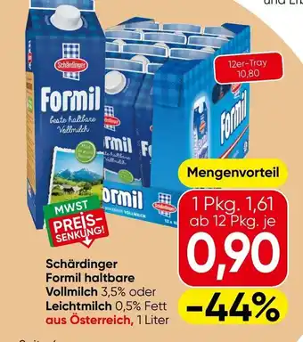 Eurospar Schärdinger Formil haltbare Vollmilch Angebot