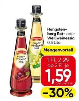 Eurospar Hengstenberg Rot- oder Weißweinessig Angebot