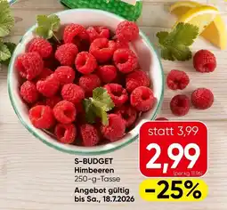 Eurospar S-Budget Himbeeren Angebot
