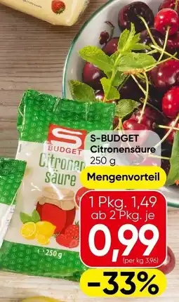 Eurospar S-Budget Citronensäure Angebot
