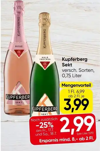 Eurospar Kupferberg Sekt Angebot