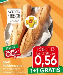 Eurospar Halbbaguette traditionelles Weizenbaguette Angebot