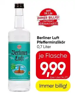 Eurospar Berliner Luft Pfefferminzlikör Angebot