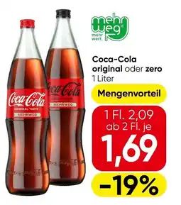 Eurospar Coca-Cola original oder zero Angebot