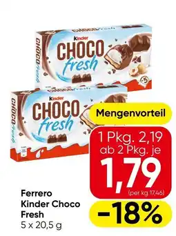 Eurospar Ferrero Kinder Choco Fresh Angebot