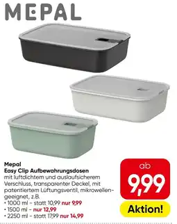 Eurospar Mepal Easy Clip Aufbewahrungsdosen Angebot