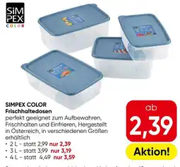 Eurospar Simpex Color Frischhaltedosen Angebot