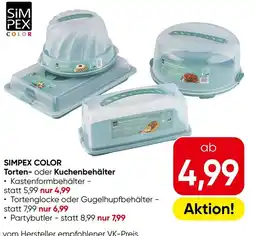 Eurospar SIMPEX COLOR Torten- oder Kuchenbehälter Angebot