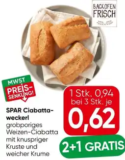 Eurospar Spar Ciabattaweckerl Angebot