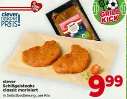 Billa Clever Schlögelsteaks classic mariniert Angebot