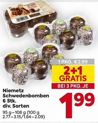 Billa Niemetz Schwedenbomben Angebot