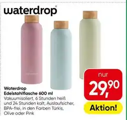 Eurospar Waterdrop Edelstahlflasche 600 ml Angebot