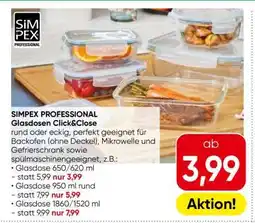 Eurospar SIMPEX PROFESSIONAL Glasdosen Click & Close Angebot
