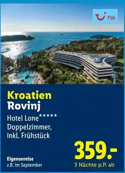 Lidl Reisen Hotel Lone**** Angebot