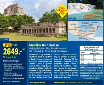 Lidl Reisen Mexiko Rundreise Angebot