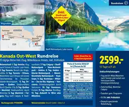Lidl Reisen Kanada Ost-West Rundreise Angebot