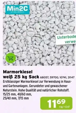 Salzburger Lagerhaus Min2C Marmorkiesel weiß Angebot