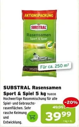 Salzburger Lagerhaus SUBSTRAL Rasensamen Sport & Spiel Angebot