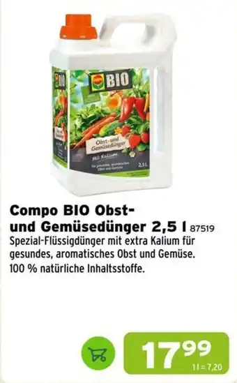 Salzburger Lagerhaus Compo BIO Obst- und Gemüsedünger Angebot