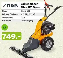 Salzburger Lagerhaus Stiga Balkenmäher Silex 87 G Angebot