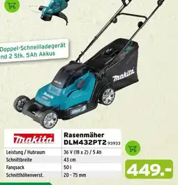 Salzburger Lagerhaus Makita Rasenmäher DLM432PT2 Angebot