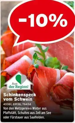 Salzburger Lagerhaus Schinkenspeck vom Schwein Angebot