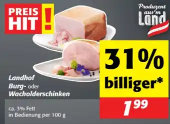 Nah&Frisch Landhof Burg- oder Wacholderschinken Angebot