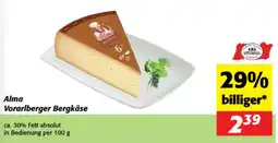 Nah&Frisch Alma Vorarlberger Bergkäse Angebot