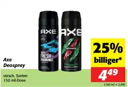 Nah&Frisch Axe Deospray Angebot