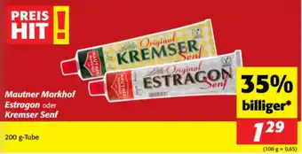 Nah&Frisch Mautner Markhof Estragon oder Kremser Senf Angebot