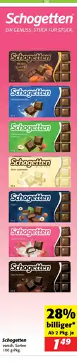 Nah&Frisch Schogetten versch. Sorten Angebot