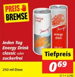Nah&Frisch Jeden Tag Energy Drink classic oder zuckerfrei Angebot