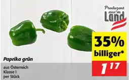 Nah&Frisch Paprika grün Angebot