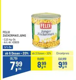 Metro FELIX ZUCKERMAIS JUNG Angebot