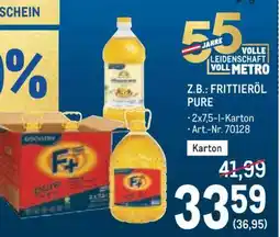 Metro Frittieröl Pure Angebot