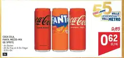 Metro COCA COLA, FANTA, MEZZO-MIX ODER SPRITE Angebot